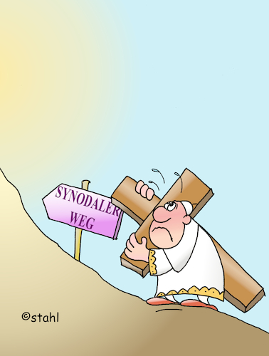 Cartoon: Synodaler Weg (medium) by wista tagged synodaler,weg,synode,kirche,reform,katholisch,franziskus,papst,rom,konservativ,progressiv,frauen,priester,zölibat,laien,mitbestimmung,kurie,kardinal,kardinäle,synodaler,weg,synode,kirche,reform,katholisch,franziskus,papst,rom,konservativ,progressiv,frauen,priester,zölibat,laien,mitbestimmung,kurie,kardinal,kardinäle