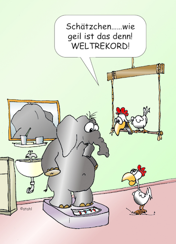 Cartoon: Übergewicht 1 (medium) by wista tagged übergewicht,dick,dünn,abnehmen,zunehmen,waage,wiegen,fett,diät,kilogramm,bmi,essen,trinken,kalorieneng,kalorienarm,kalorienreich,diabetes,zucker,kohlenhydrate,reduktionsdiät,elefant,huhn,rekord,weltrekord,gewichtsverlust,übergewicht,dick,dünn,abnehmen,zunehmen,waage,wiegen,fett,diät,kilogramm,bmi,essen,trinken,kalorieneng,kalorienarm,kalorienreich,diabetes,zucker,kohlenhydrate,reduktionsdiät,elefant,huhn,rekord,weltrekord,gewichtsverlust