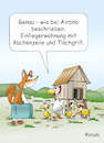 Cartoon: Airbnb in Essen (small) by wista tagged airbnb,wohnung,einliegerwohnung,mieten,suchen,tiere,haustiere,fuchs,hühner,essen,trinken,ausstattung,apartment,appartement,angebote,ferienwohnung,fewo,mieter,vermieter,ferienhaus,privat,hühnerstall