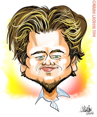 Leonardo Di Caprio By Mario Lacroix | Famous People Cartoon | TOONPOOL