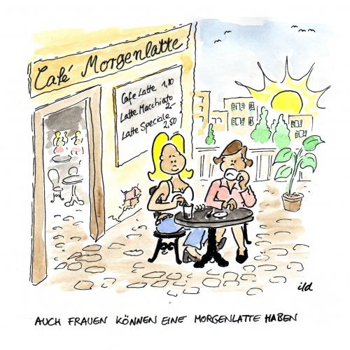 Cartoon: Morgenlatte (medium) by achecht tagged morgenlatte,latte,macchiato,kaffee,cafe,morgenlatte,latte,macchiato,kaffee,cafe,geschlechter,gleichberechtigung,feminisimus,sex,penis,errektion,koffeingetränk,geschlechterkampf,mann,frau