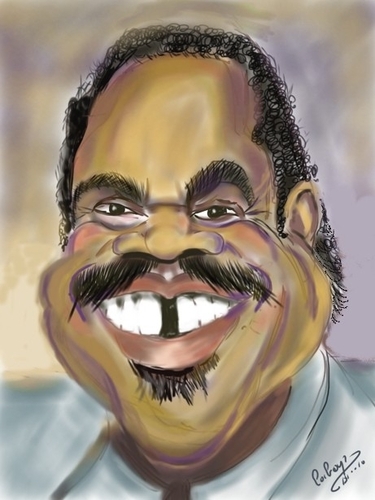 Cartoon: Billy Preston (medium) by cabap tagged caricature