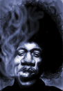 Cartoon: Jimis magic smile (small) by szomorab tagged jimi,hendrix,rock,music