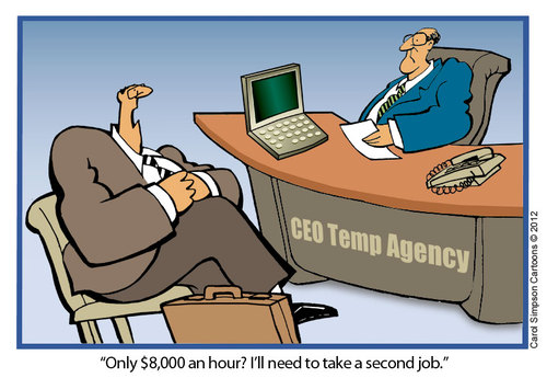 CEO Temporary Agencies By carol-simpson | Business Cartoon | TOONPOOL