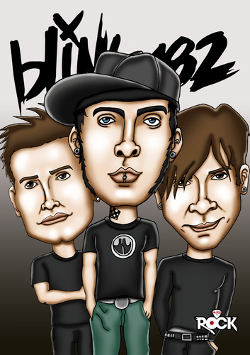 Cartoon: blink 182 (medium) by mitosdorock tagged blink,182