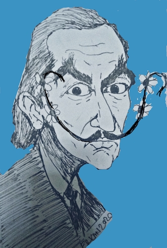 Cartoon: Salvador dali (medium) by SiR34 tagged salvador,dali