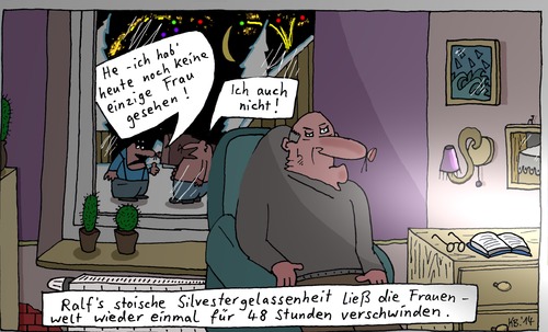 Cartoon: Ralf (medium) by Leichnam tagged ralf,silvester,jahresende,stoisch,gelassenheit,bieder,langweilig,unauffällig,frauenwelt,damen