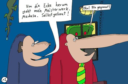 Cartoon: E. Rückschädel (medium) by Leichnam tagged rückschädel,leichnamcomic,gerhard,siegling,ehrhardt,geisterbahn,rummelplatz,schausteller,gao