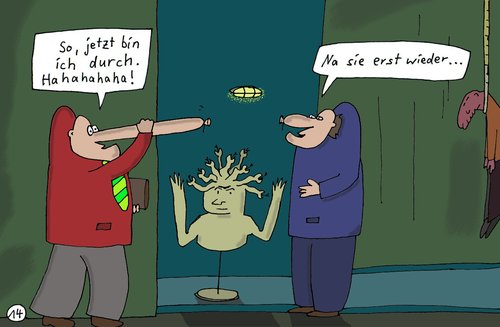 Cartoon: E. Rückschädel (medium) by Leichnam tagged rückschädel,leichnamcomic,gerhard,siegling,ehrhardt,geisterbahn,rummelplatz,schausteller,gao