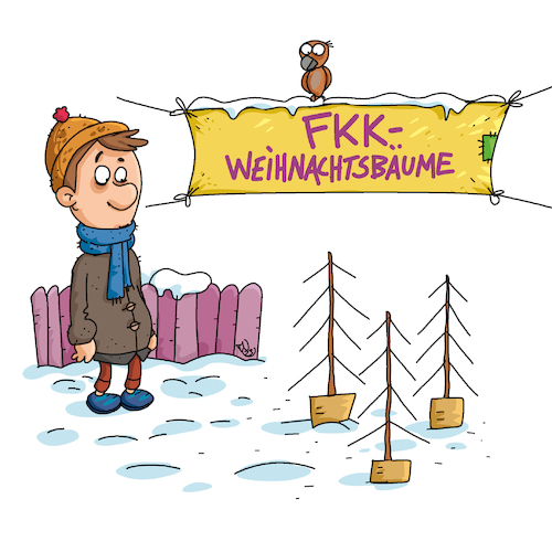 Cartoon: Weihnachtstannen (medium) by Trantow tagged christbaum,weihnachtsbaum,tannenbaum,weihnachten,xmas,christmas,tree,chrismastree,tradition,fkk,kultur,christbaum,weihnachtsbaum,tannenbaum,weihnachten,xmas,christmas,tree,chrismastree,tradition,fkk,kultur