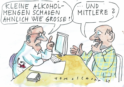 Cartoon: Alkohol (medium) by Jan Tomaschoff tagged gesundheit,ärzte,sucht,alkohol,gesundheit,ärzte,sucht,alkohol