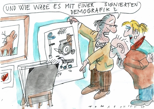 Cartoon: Demografie (medium) by Jan Tomaschoff tagged denografie,gesundheit,pflege,denografie,gesundheit,pflege