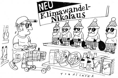 Cartoon: Der neue Nikolaus (medium) by Jan Tomaschoff tagged nikolaus,weihnachten,klimawandel,nikolaus,weihnachtsmann,weihnachten,feier,fest,jahreszeit,tradition,kultur,klimawandel,klima,umwelt,wetter,globale erwärmung,emissionsschutz,emission,erderwärmung,ozonwerte,ozonloch,umweltpolitik,umweltzerstörung,umweltverschmutzung,umweltschutz,heiß,warm,sommer,winter,globale,erwärmung