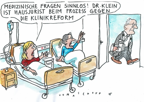 Cartoon: Doktor (medium) by Jan Tomaschoff tagged gesundheit,krankenhaus,reform,fallzahl,gesundheit,krankenhaus,reform,fallzahl