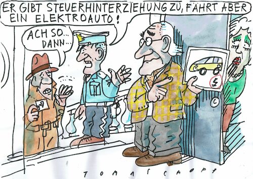 Cartoon: Elektro (medium) by Jan Tomaschoff tagged energiewende,verkehr,elektroauto,energiewende,verkehr,elektroauto