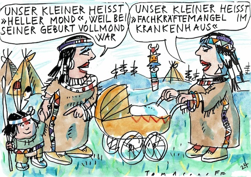 Cartoon: Fachkräfte (medium) by Jan Tomaschoff tagged gesundheit,krankenhaus,fachkräftemangel,gesundheit,krankenhaus,fachkräftemangel