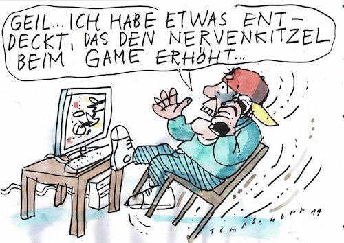 Game By Jan Tomaschoff | Media & Culture Cartoon | TOONPOOL