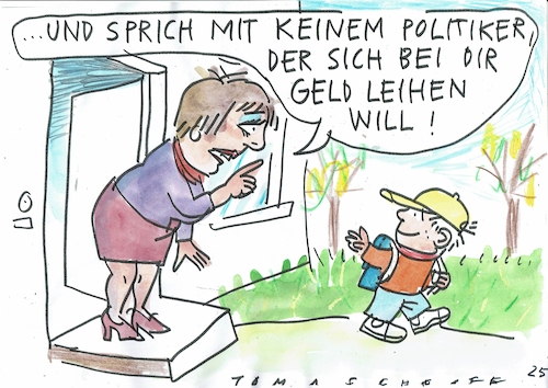 Cartoon: Geld (medium) by Jan Tomaschoff tagged staatsschulden,generationengerechtigkeit,staatsschulden,generationengerechtigkeit