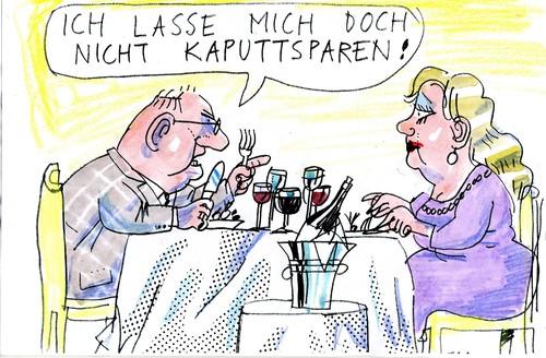 Cartoon: Kaputtsparen (medium) by Jan Tomaschoff tagged sparen,armut,arm,reich,reichtum,finanzen,sparen,armut,reich,reichtum,finanzen