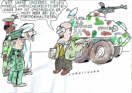 Menschenrechte By Jan Tomaschoff | Politics Cartoon | TOONPOOL