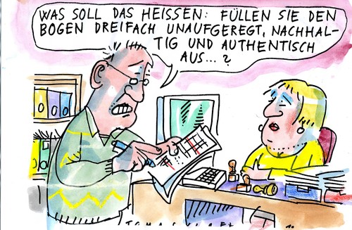 Nachhaltige Burokratie By Jan Tomaschoff Politics Cartoon Toonpool