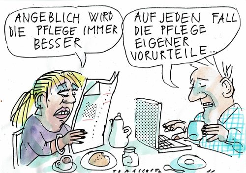 Pflege By Jan Tomaschoff Media And Culture Cartoon Toonpool 