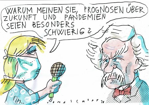 Cartoon: Prognosen (medium) by Jan Tomaschoff tagged corona,epidemie,statistik,prognosen,virologie,corona,epidemie,statistik,prognosen,virologie