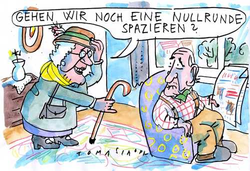 Cartoon: Renten (medium) by Jan Tomaschoff tagged renten,nullrunde,renten,nullrunde,renter,rentenempfänger,alter,alt,oma,opa,großeleter,generationen,geld,finanzen,vorsorge,einkommen,senioren