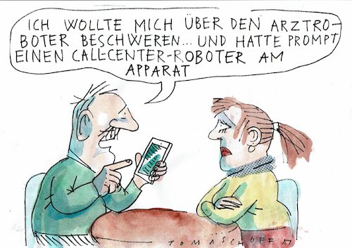 Cartoon: Roboter (medium) by Jan Tomaschoff tagged automatisierung,roboter,künstliche,intelligenz,automatisierung,roboter,künstliche,intelligenz