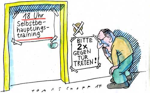 Selbstbehauptung By Jan Tomaschoff Philosophy Cartoon Toonpool 