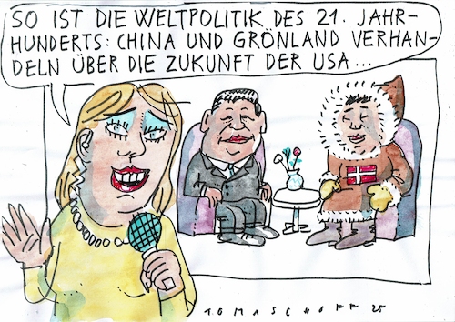 Cartoon: Weltpolitik (medium) by Jan Tomaschoff tagged trump,usa,grönland,trump,usa,grönland