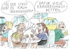 Cartoon: Stad Land (small) by Jan Tomaschoff tagged unterschied,stadt,lend,wohnungsnot,krankenhaus