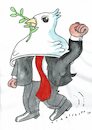 Cartoon: Taube (small) by Jan Tomaschoff tagged trump,frieden,usa