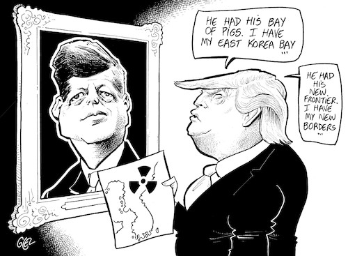 Donald Trump Or John Kennedy By Damien Glez Politics Cartoon Toonpool 