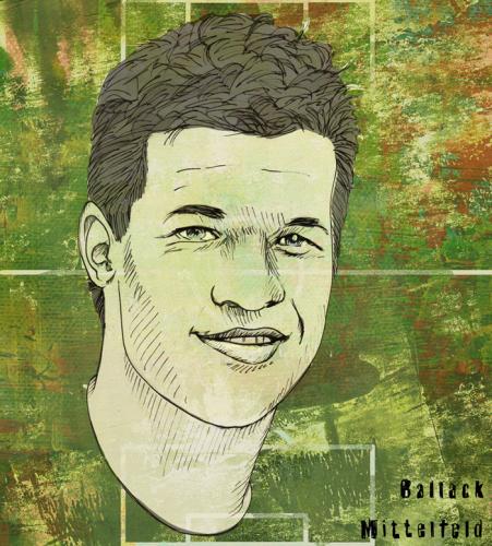 Cartoon: ballack (medium) by illustrita tagged man,mann,portrait,celebrity,prominenter,sports,football,fussball,em08