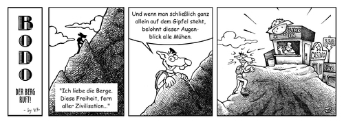 Bodo Der Berg Ruft By Volkertoons Sports Cartoon Toonpool 3291