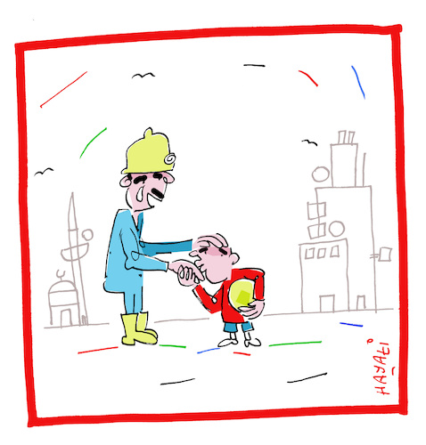 Cartoon: 1. Mai 2018 (medium) by Hayati tagged tag,der,arbeit,mai,may,mayis,arbeiter,emekci,isci,bayrami,workerday,tradition,humor,mizah,cartoon,karikatur,hayati,boyacioglu,tag,der,arbeit,mai,may,mayis,arbeiter,emekci,isci,bayrami,workerday,tradition,humor,mizah,cartoon,karikatur,hayati,boyacioglu