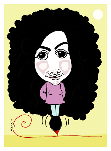 Cartoon: Demir Cigdem (medium) by Hayati tagged ankara,cigdem,demir,portrait,karikaturist,cartoonist,artist,hayati,boyacioglu,berlin