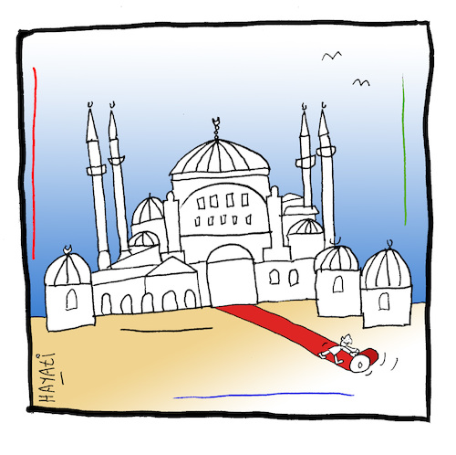 hagia sophia cartoon