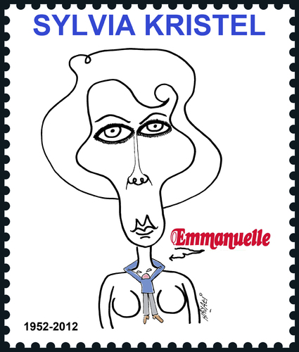 Cartoon: R.I.P. Emmanuelle (medium) by Hayati tagged boyacioglu,hayati,zeitgeist,niederland,holland,erotik,schauspielerin,emmanuelle,kristel,sylvia,sylvia,kristel,emmanuelle,schauspielerin,erotik,holland,niederland,zeitgeist,hayati,boyacioglu