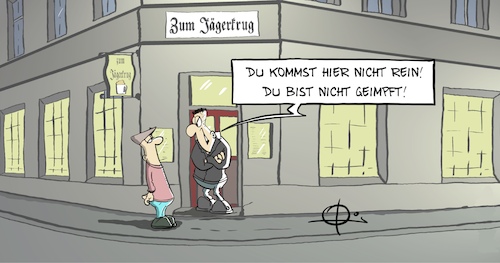 20210117-NichtGeimpft By Marcus Gottfried | Politics Cartoon | TOONPOOL