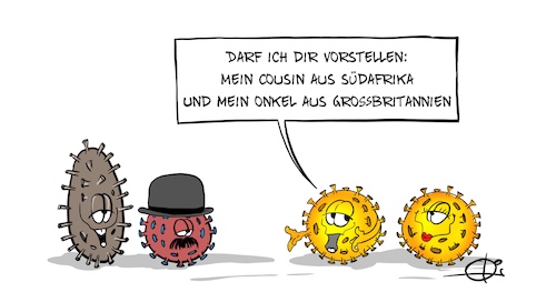 Cartoon: 20210128-Vorstellen (medium) by Marcus Gottfried tagged vorstellen,treffen,kontakt,kontaktbeschränkung,corona,covid,cousin,vetter,onlkel,südafrika,großbritannien,mutation,virus,infektion,vorstellen,treffen,kontakt,kontaktbeschränkung,corona,covid,cousin,vetter,onlkel,südafrika,großbritannien,mutation,virus,infektion