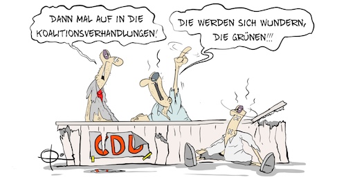 Cartoon: 20210928-Wundern (medium) by Marcus Gottfried tagged regierung,btw21,grüne,cdu,laschet,koalitionsverhandlungen,spd,wahl,regierung,btw21,grüne,cdu,laschet,koalitionsverhandlungen,spd,wahl