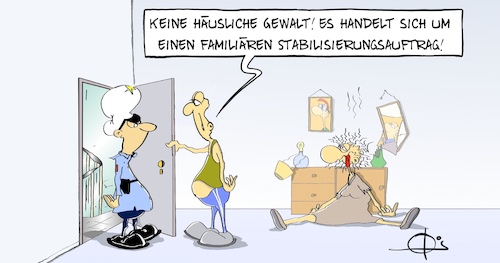 Cartoon: 20211124-Stabilisierungsauftrag (medium) by Marcus Gottfried tagged gewalt,gegen,frauen,orange,häusliche,corona,mann,frau,polizei,hausverbot,wohnung,gewalt,gegen,frauen,orange,häusliche,corona,mann,frau,polizei,hausverbot,wohnung