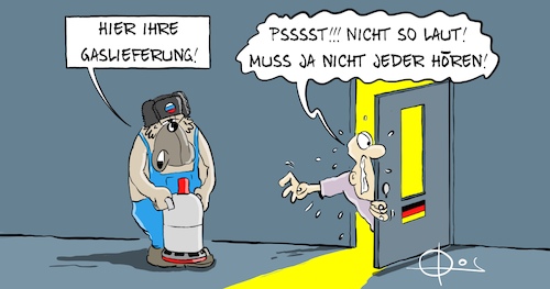 Cartoon: 20220227-Gaslieferung (medium) by Marcus Gottfried tagged ukraine,gas,krieg,russland,putin,abhängigkeit,ukraine,gas,krieg,russland,putin,abhängigkeit