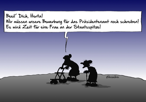 Cartoon: Bewerbung schreiben (medium) by Marcus Gottfried tagged bundespräsident,gauch,präsident,wahl,alter,staatsspitze,damen,frau,frauenquote,altersdurchschnitt,demographie,schreiben,abgeben,vorfreude,veränderung,freude,marcus,gottfried,cartoon,karikatur,bundespräsident,gauch,präsident,wahl,alter,staatsspitze,damen,frau,frauenquote,altersdurchschnitt,demographie,schreiben,abgeben,vorfreude,veränderung,freude,marcus,gottfried,cartoon,karikatur