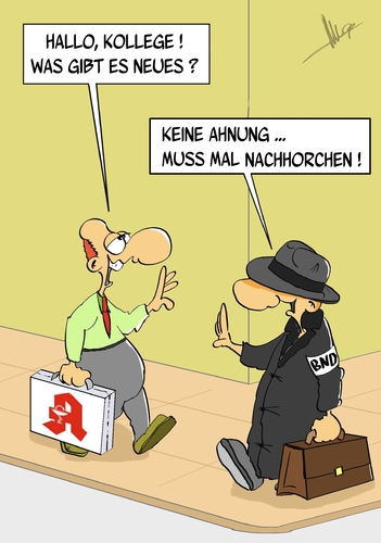 Cartoon: BND-Apotheke (medium) by Marcus Gottfried tagged lidl,geschäft,lebensmittel,apotheke,spion,nachhorchen,abhören,kontrollieren,kontrolle,nachrichtendienst,nachrichten,bnd,regierung,neues,lidl,geschäft,lebensmittel,apotheke,spion,nachhorchen,abhören,kontrollieren,kontrolle,nachrichtendienst,nachrichten,bnd,regierung,neues