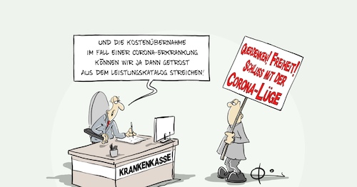 Cartoon: Coronalüge (medium) by Marcus Gottfried tagged corona,lüge,berlin,protest,freiheit,verdrängen,ansteckung,abstand,krankenkasse,bezahlen,gemeinwesen,gemeinwohl,sozial,reichsbürger,nazi,rechts,leistung,leistungskatalog,krankheit,vorsorge,nutzen,corona,lüge,berlin,protest,freiheit,verdrängen,ansteckung,abstand,krankenkasse,bezahlen,gemeinwesen,gemeinwohl,sozial,reichsbürger,nazi,rechts,leistung,leistungskatalog,krankheit,vorsorge,nutzen