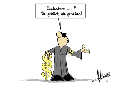 Cartoon: Ecclestone (medium) by Marcus Gottfried tagged cartoon,gottfried,marcus,autorennen,rennfahrer,rennen,eins,formel,ecclestone,verteidigung,staatsanwalt,deal,euro,millionen,strafe,gesetz,richter,karikatur,ecclestone,formel,eins,rennen,rennfahrer,autorennen,marcus,gottfried,cartoon,karikatur,richter,gesetz,strafe,millionen,euro,deal,staatsanwalt,verteidigung