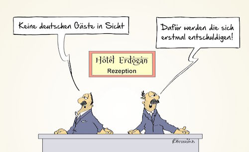 Cartoon: Entschuldigung (medium) by Marcus Gottfried tagged entschuldigung,türkei,erdogan,urlaub,tourismus,buchung,hotel,ferien,freizeit,opfer,opferrolle,rezeption,referendum,recep,unterkunft,freude,marcus,gottfried,cartoon,karikatur,entschuldigung,türkei,erdogan,urlaub,tourismus,buchung,hotel,ferien,freizeit,opfer,opferrolle,rezeption,referendum,recep,unterkunft,freude,marcus,gottfried,cartoon,karikatur